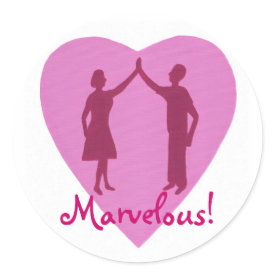 High Five male and female, Marvelous stickers sticker