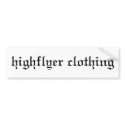 high flyer bumper stickers