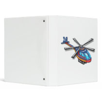High Flying Helicopter Vinyl Binders