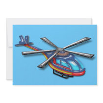 High Flying Helicopter Custom Invites