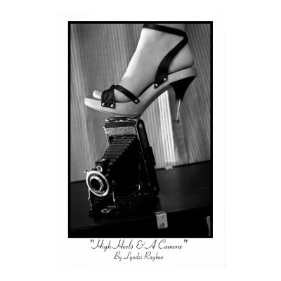 "High Heel & A Camera" Photograph Poster by PhotoDivine