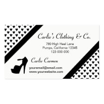 HIGH HEEL - PUMP IT UP BACK IN BLACK BUSINESS CARD business cards by MarriageRocksandCo HIGH HEEL - PUMP IT UP BACK IN BLACK BUSINESS CARD business cards