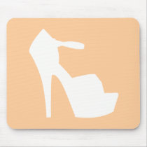 HIGH HEEL - PUMP IT UP PEACHES mousepads by MarriageRocksandCo HIGH HEEL - PUMP IT UP PEACHES mousepads
