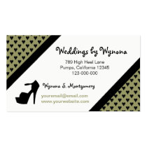 HIGH HEEL - PUMP IT UP SAGE ON STAGE BUSINESS CARD