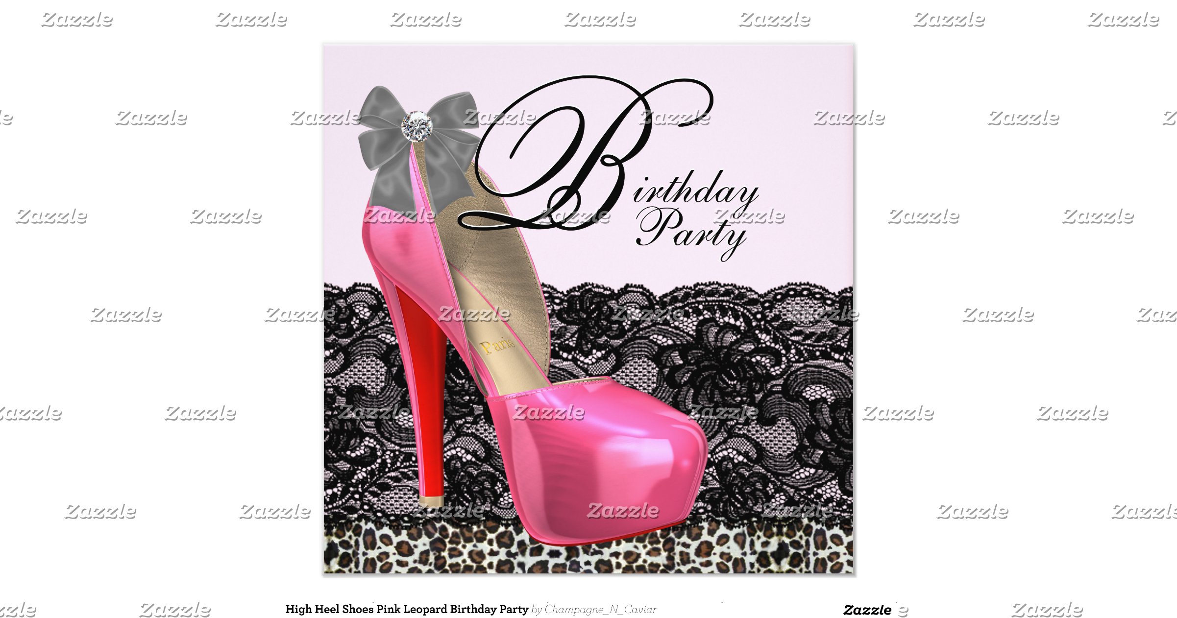 high_heel_shoes_pink_leopard_birthday_party_invitation ...