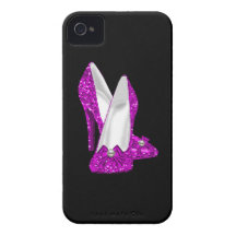 High Heel Shoes Stileto Glitter Pink iPhone 4 Covers
