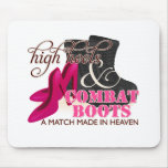 High Heels and Combat Boots (Black) mousepads