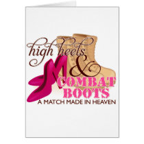 High Heels and Combat Boots (Desert) Card