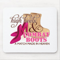 High Heels and Combat Boots (Desert) Mouse Pad