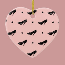 High Heels and Hearts ornaments