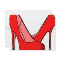 High heels invitations