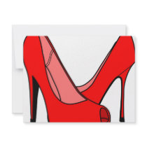 High heels custom invitations