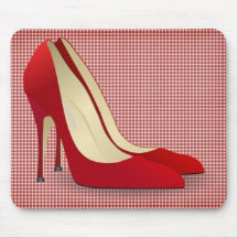 high heels red mouse pads