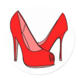 High heels stickers