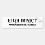 High Impact Text Logo sticker Bumper Sticker