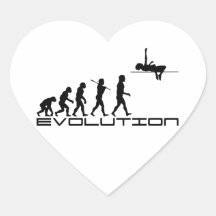 High Jump Sport Evolution Art Sticker