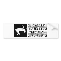 High Jumping Survive bumper stickers