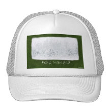 High-key Snowy Trees - Feliz Navidad Trucker Hats