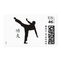 High Kick/Kung Fu Kanji Postage Stamps