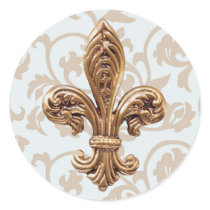 High life powder blue scroll with fleur de lis sti stickers