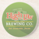 High-Low Brewing Company Drink Coaster
