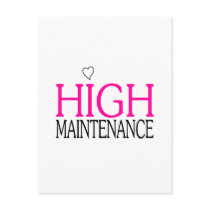 High Maintenance Postcard