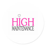High Maintenance stickers