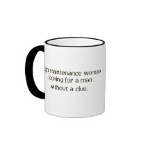 High Maintenance Woman mugs by aesthete High Maintenance Woman mugs