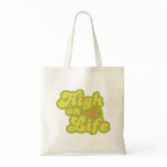 High on Life No to Drugs Retro Canvas Bag
