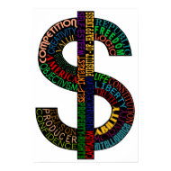 High Res Dollar Sign Poster print