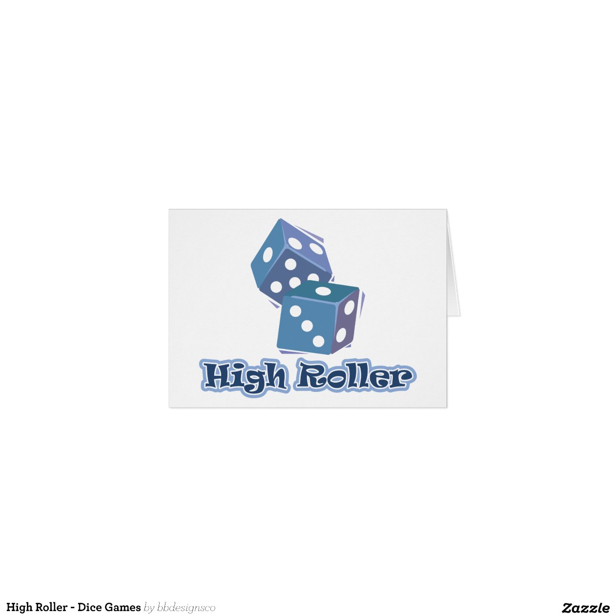 High Roller Dice Games Card Zazzle