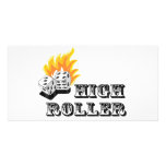 high roller customized photo card