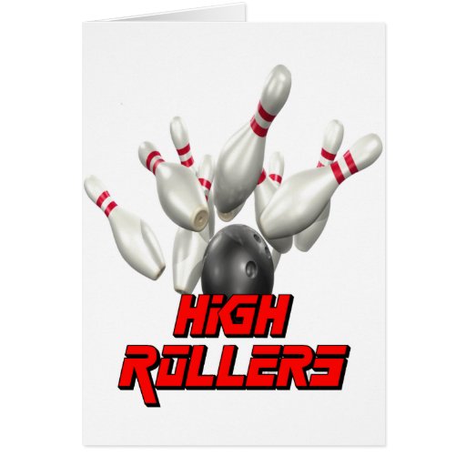 High Rollers Bowling Card Zazzle