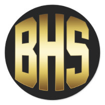 HIGH SCHOOL - BHS GOLD & BLACK STICKERS