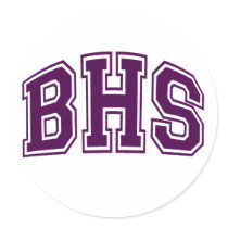 HIGH SCHOOL - BHS PURPLE STICKER