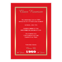 High School Class Reunion Invitation -- Any Year