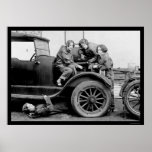 High School Girl Auto Mechanics 1927 Posters