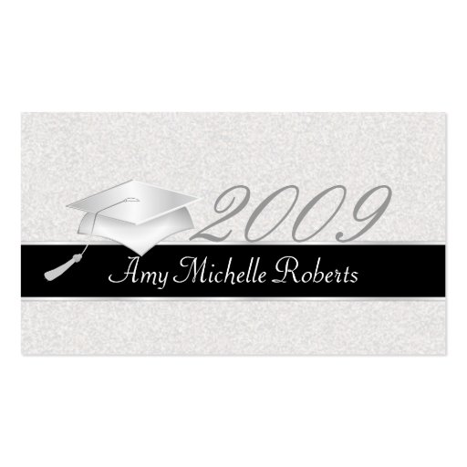 High School Graduation Name Cards - 2009 Business Card Template (front side)