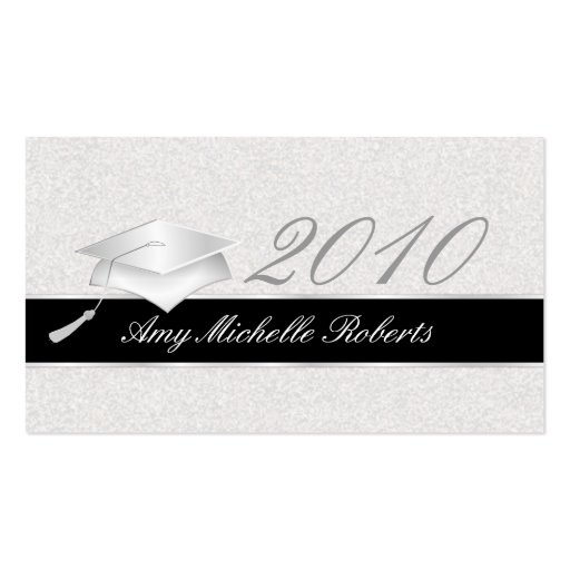 High School Graduation Name Cards - 2010 Business Card Template (front side)