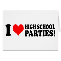 High School Parties cards
