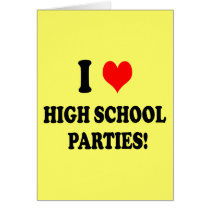 High School Parties cards
