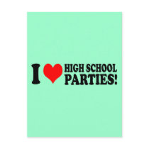 High School Parties postcards