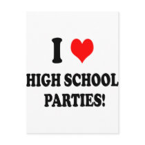 High School Parties postcards