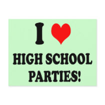 High School Parties postcards