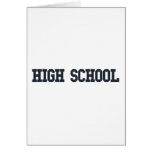 High School secundaria Tarjetas
