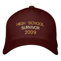 High School Survivor 2009 embroidered hats by pixelholic High School Survivor 2009 embroidered hats