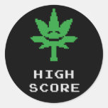 High Score Round Sticker