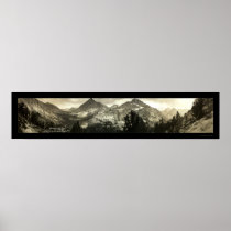 High Sierras Mt Brewer Photo 1911 Print