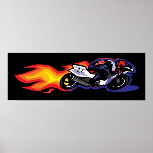High Speed Motorcycle Ride Poster
