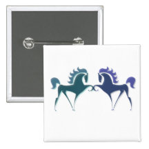 High Stepping Horse Logo Square Button